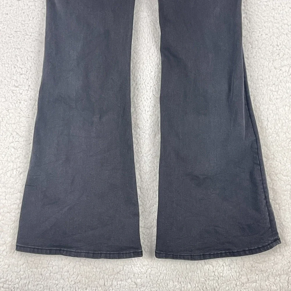 PTCL Ethical Clothing Jeans Womens Size 32 Black Denim Wide-Leg High-Rise Casual